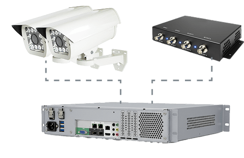 現場AI LPR 車牌辨識攝影機示意